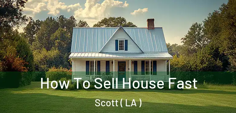  How To Sell House Fast Scott ( LA )