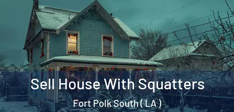 Sell House With Squatters Fort Polk South ( LA )