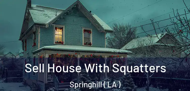  Sell House With Squatters Springhill ( LA )