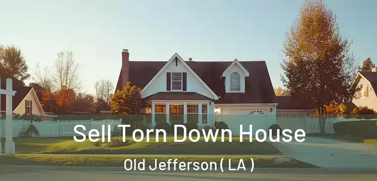  Sell Torn Down House Old Jefferson ( LA )
